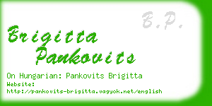 brigitta pankovits business card